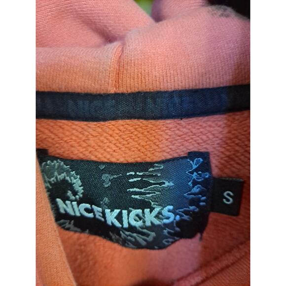 Nice Kicks Pink Salmon Hoodie Sweatshirt with Nice on the Front‎ Size Small - Picture 5 of 9